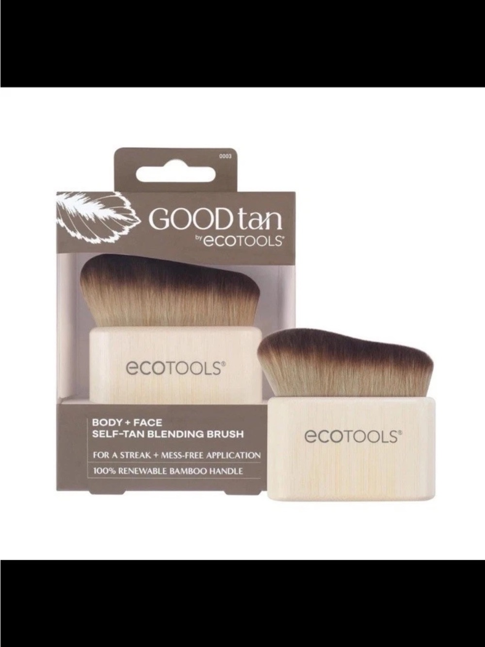 ecotools Bamboo Self-Tan Blending Brush in Beige and Brown